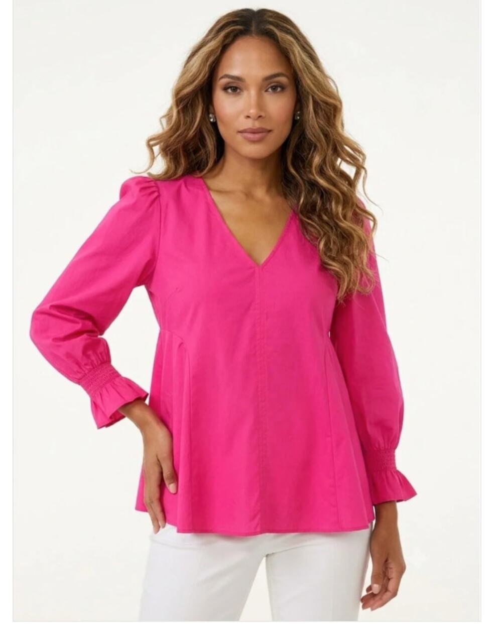 TUCKERNUCK x Pomander Place Easton Blouse Hot Pink Sz XXL $128 {3L43}